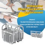 Dishwasher Cutlery Basket Replacement for Bosch - Set of 2