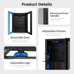 Feelfunn 2.6 Cu.Ft Beverage Cooler - 95 Can