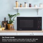 Magic Chef 1.1 Cu Ft Microwave Oven, Black