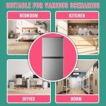 WANAI 5.0 Cu.Ft Dual Door Refrigerator Silver