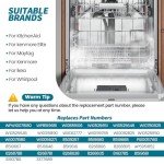 Kitchenaid Maytag Dishwasher Lower Rack Assembly