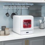 ELECWISH Portable Countertop Dishwasher with 10 Programs