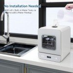 ELECWISH Portable Countertop Dishwasher with 10 Programs