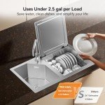 TECASA Built-In Stainless Steel Dish Washer