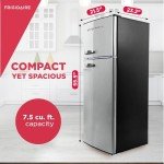 Frigidaire Retro 2-Door Apartment Refrigerator Freezer