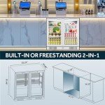Tylza 7.2 Cu.Ft Double Door Back Bar Fridge