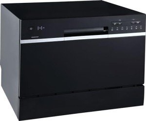 EdgeStar 6-Place Setting Countertop Dishwasher - Black