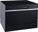 EdgeStar 6-Place Setting Countertop Dishwasher - Black