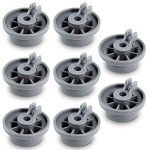 8-Pack Dishwasher Wheels for Bosch Lower Rack