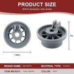 8-Pack Dishwasher Wheels for Bosch Lower Rack