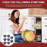 8-Pack Dishwasher Wheels for Bosch Lower Rack
