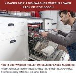 8-Pack Dishwasher Wheels for Bosch Lower Rack