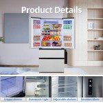 PioneerWorks 18.8Cu.Ft Stainless Steel French Door Fridge