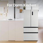 PioneerWorks 18.8Cu.Ft Stainless Steel French Door Fridge
