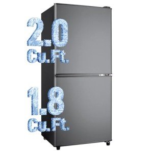 Anypro Mini Fridge with Bottom Freezer, 3.8 Cu.Ft
