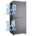 Anypro Mini Fridge with Bottom Freezer, 3.8 Cu.Ft