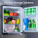 Anypro Mini Fridge with Bottom Freezer, 3.8 Cu.Ft
