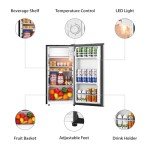 HAILANG 3.1 Cu.Ft Compact Mini Fridge with Freezer