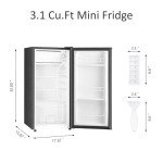 HAILANG 3.1 Cu.Ft Compact Mini Fridge with Freezer
