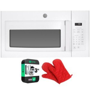 GE 1.6 Cu. Ft. Over-the-Range Microwave Oven Bundle