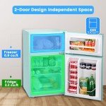 Electactic 3.2 Cu.Ft Compact Mini Fridge with Freezer