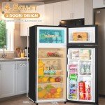 Manastin 4.5 Cu.Ft Mini Fridge with Freezer