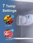 KRIB BLING 3.5 Cu.Ft Two-Door Refrigerator - Blue
