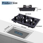 Anlyter 12" Dual Fuel Gas Cooktop - Black