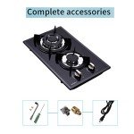 Anlyter 12" Dual Fuel Gas Cooktop - Black
