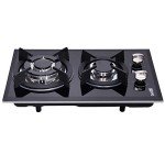Deli-kit 12" Dual Fuel Gas Cooktop with 2 Burners