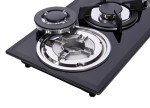 Deli-kit 12" Dual Fuel Gas Cooktop with 2 Burners