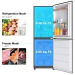 Galanz Retro Stainless Steel Bottom Mount Refrigerator