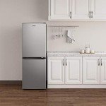 Galanz Retro Stainless Steel Bottom Mount Refrigerator