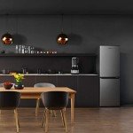 Galanz Retro Stainless Steel Bottom Mount Refrigerator