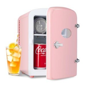 Mini Portable Fridge 4L - Cooler & Warmer, Pink