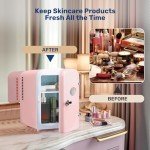 Mini Portable Fridge 4L - Cooler & Warmer, Pink