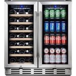 Kalamera 30-Inch Dual Zone Wine & Beverage Fridge