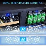 Kalamera 30-Inch Dual Zone Wine & Beverage Fridge
