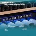 EUHOMY 24" Dual Zone Wine Cooler Refrigerator