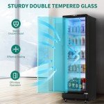 YITAHOME 8.5 Cu. Ft. Beverage Display Fridge