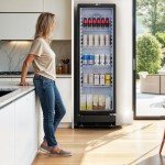 YITAHOME 8.5 Cu. Ft. Beverage Display Fridge