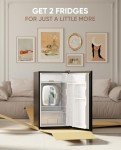 Upstreman 3.2 Cu.Ft. Mini Fridge & Skincare Fridge