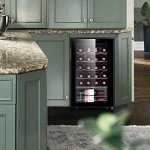 STAIGIS 24-Bottle Freestanding Wine Cooler Fridge