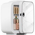 Mini Portable 4L Cooler & Warmer Fridge - Marble Ivory