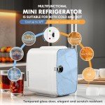 Mini Portable 4L Cooler & Warmer Fridge - Marble Ivory