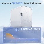 Mini Portable 4L Cooler & Warmer Fridge - Marble Ivory