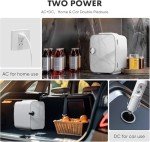Mini Portable 4L Cooler & Warmer Fridge - Marble Ivory