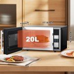 SMETA 700W Compact Countertop Microwave Oven