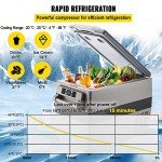 VEVOR 12V Portable Refrigerator, 48 Quart Freezer