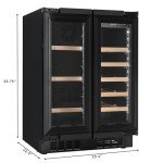 KoolMore 24" French Door Under-Counter Cooler